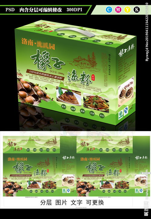 食品包装盒礼盒模板图片